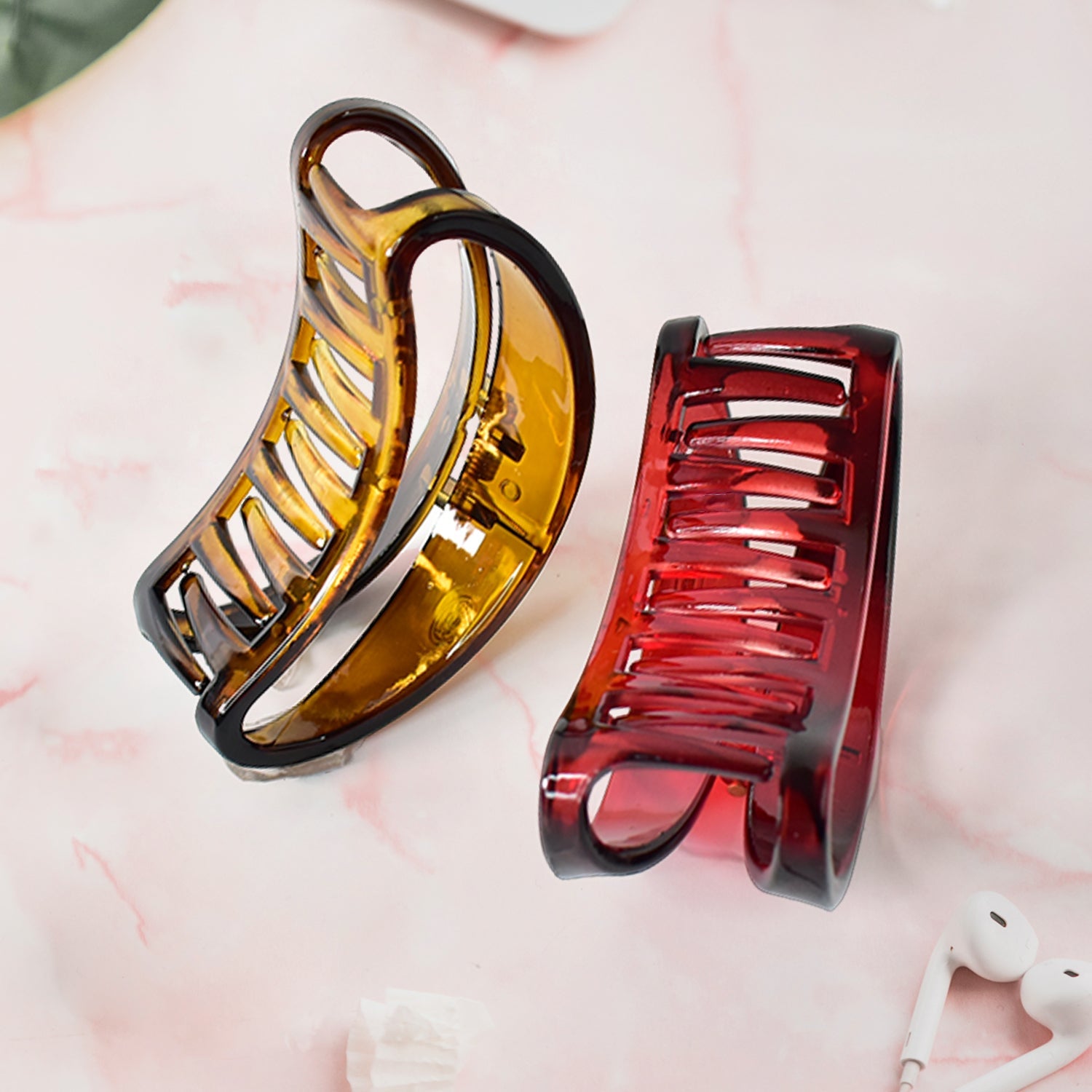 Plastic Hair Clamp Grip, Simple Matte Hair Barrette Clamp (1 Pc) Plastic Hair Clamp Grip, Simple Matte Hair Barrette Clamp (1 Pc)